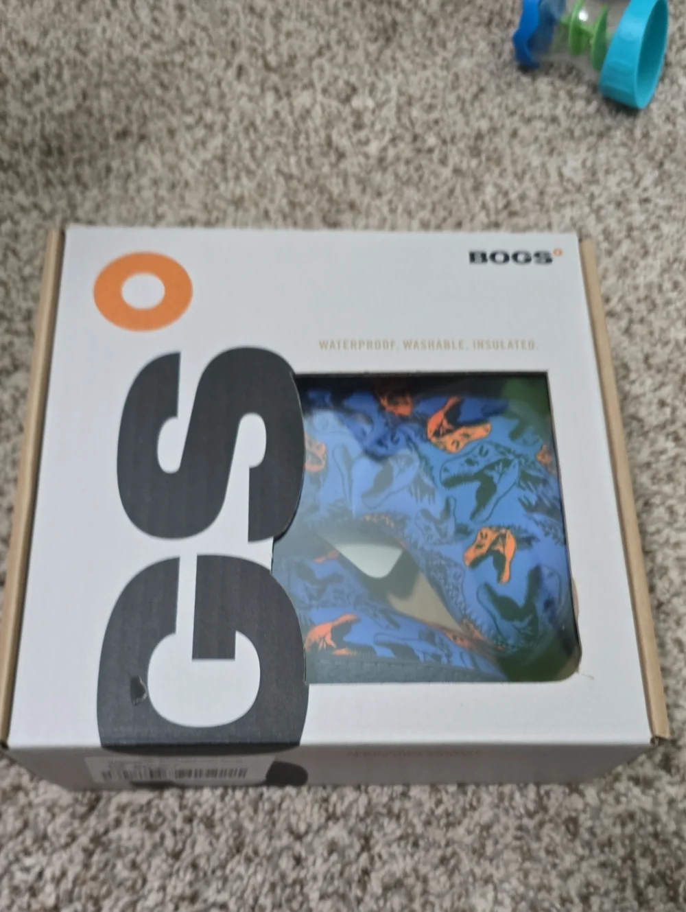 Bogs Kids Blue Dinosaur Pattern Rain Boots NWT